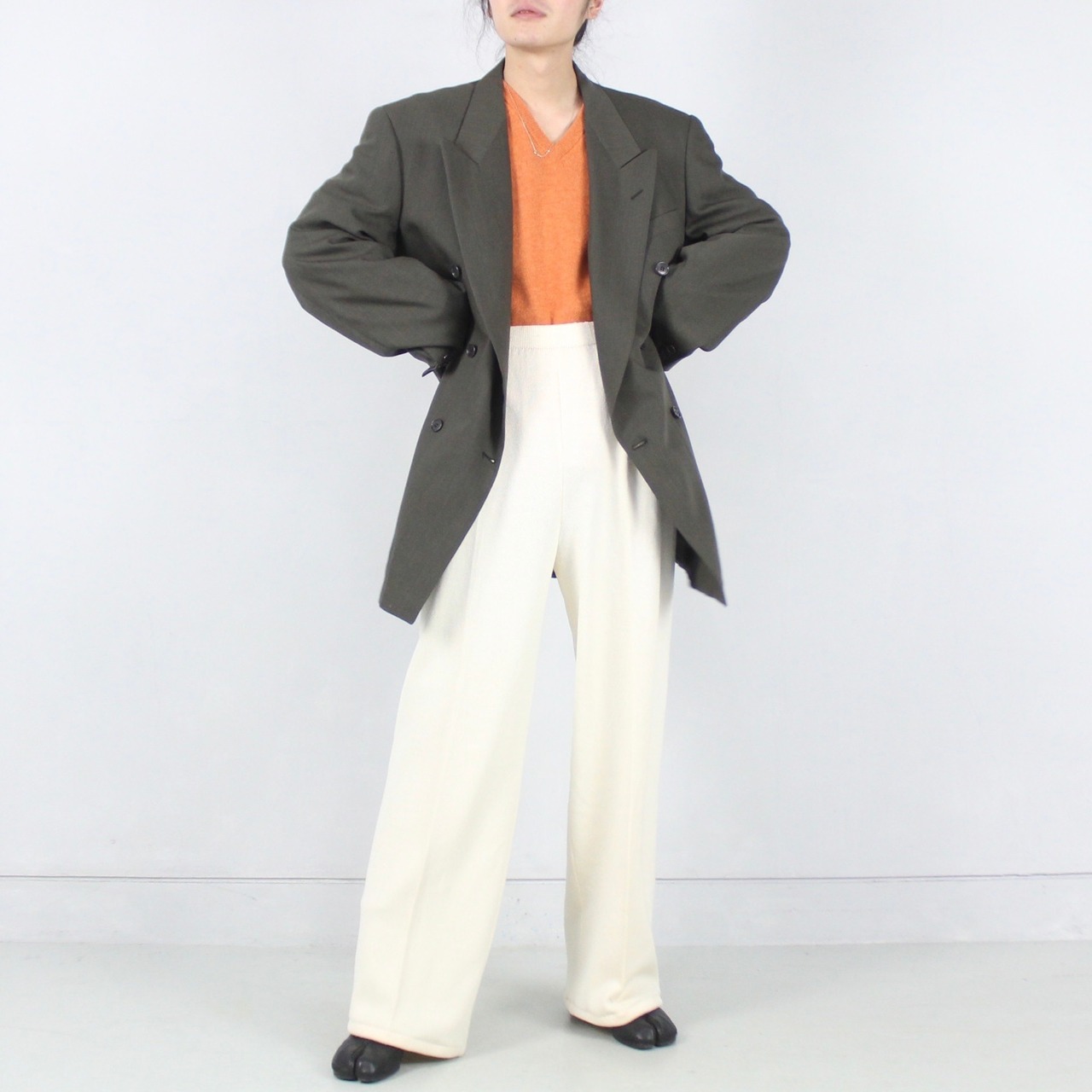 Pierre Cardin オーバーサイズ ダブル ボックスシルエット テーラード 