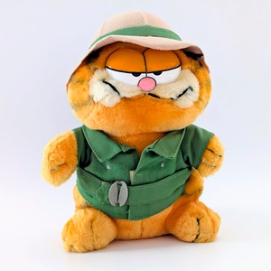 ☆ VINTAGE 1980年代初期 ☆【 Garfield ( ガーフィールド ) 】『 Safari Garfield サファリガーフィールド 』探検ガーフィールド / ぬいぐるみ / プラッシュ / plush / 1980年代年製 〚アメリカン雑貨 アメトイ〛