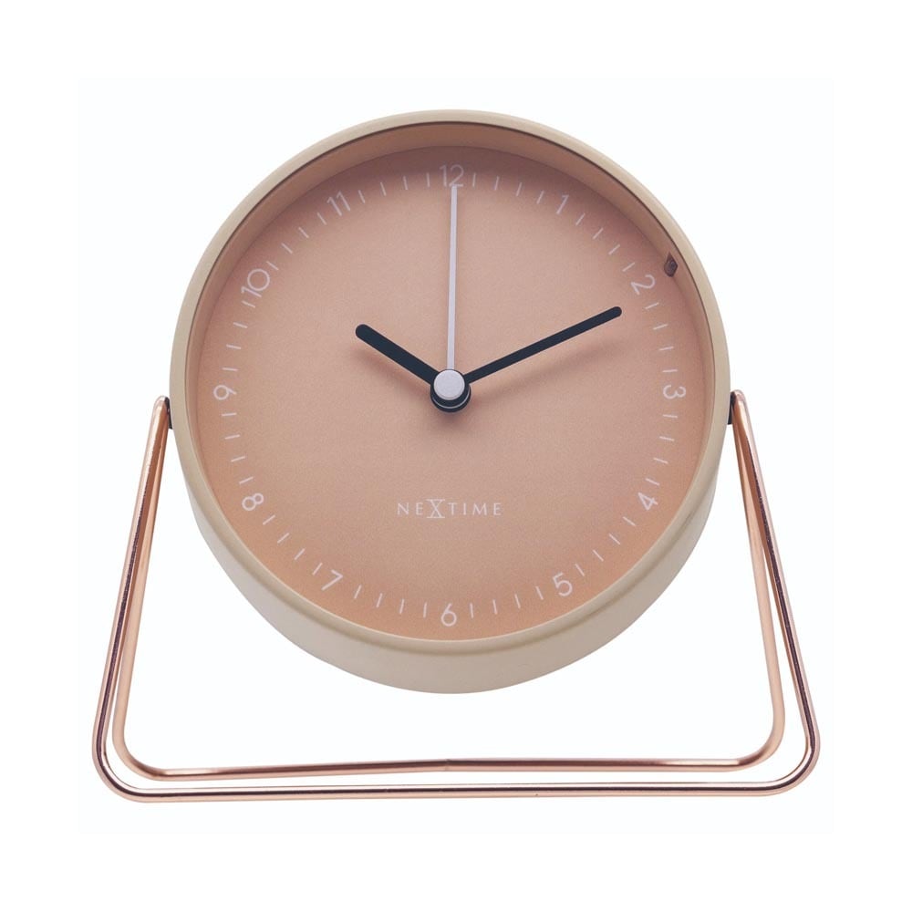 置時計 目覚し時計 NEXTIME ネクスタイム テーブルクロック Berlin Table ピンク / NXT-5240RZ デスクトップ STANDARD COLLECTION