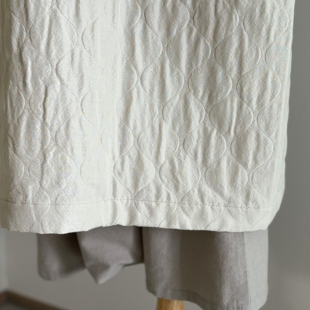 quilting long jacket　キルティングロングジャケット　evam eva