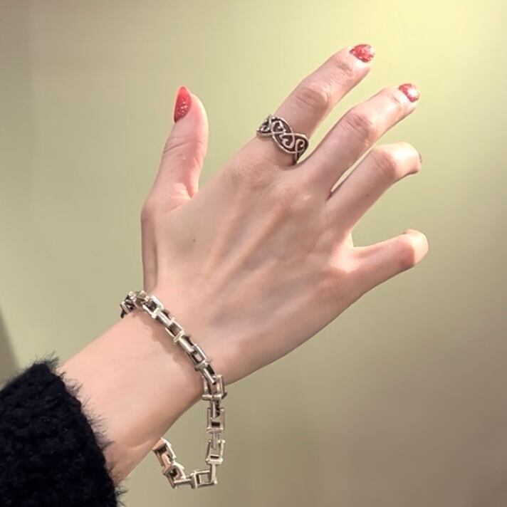 美品✨ティファニー　16号　ラビングハート　シルバー　リング　指輪 TIFFANY&CO】2088名品パロマ・ピカソ ラビングハート リング／16.5-17