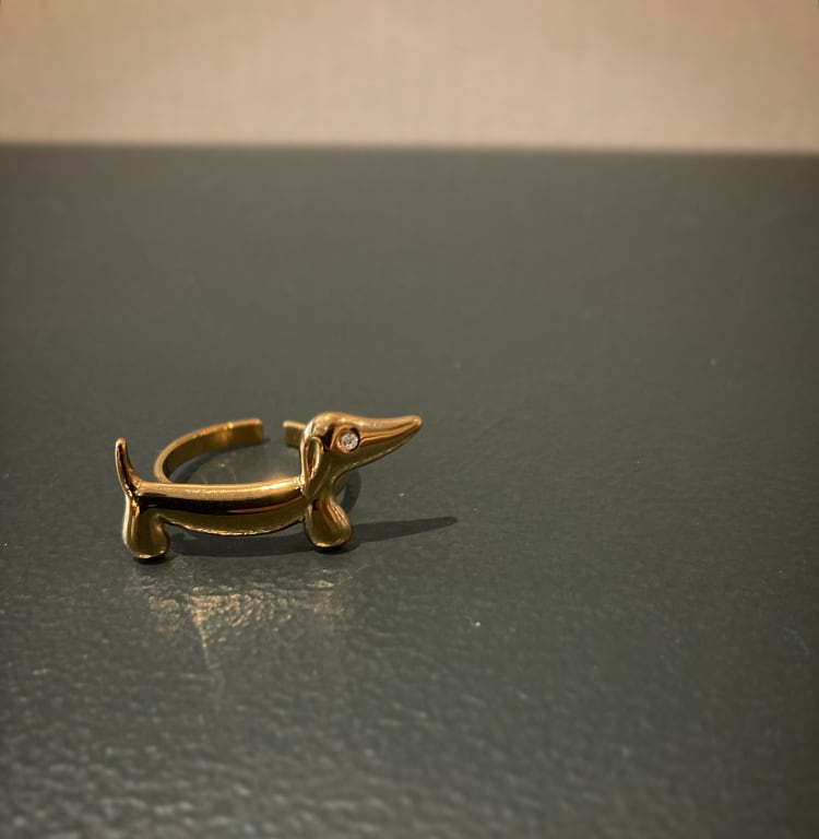 BVLGARI ブルガリ K18 YG トロンケット リング チャンドラ セラミック