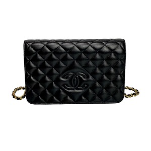 CHANEL シャネル マトラッセ チェーンウォレット ラム ブラック  8716-202210