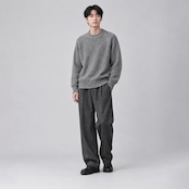 メランジ クルーネックニット R3015