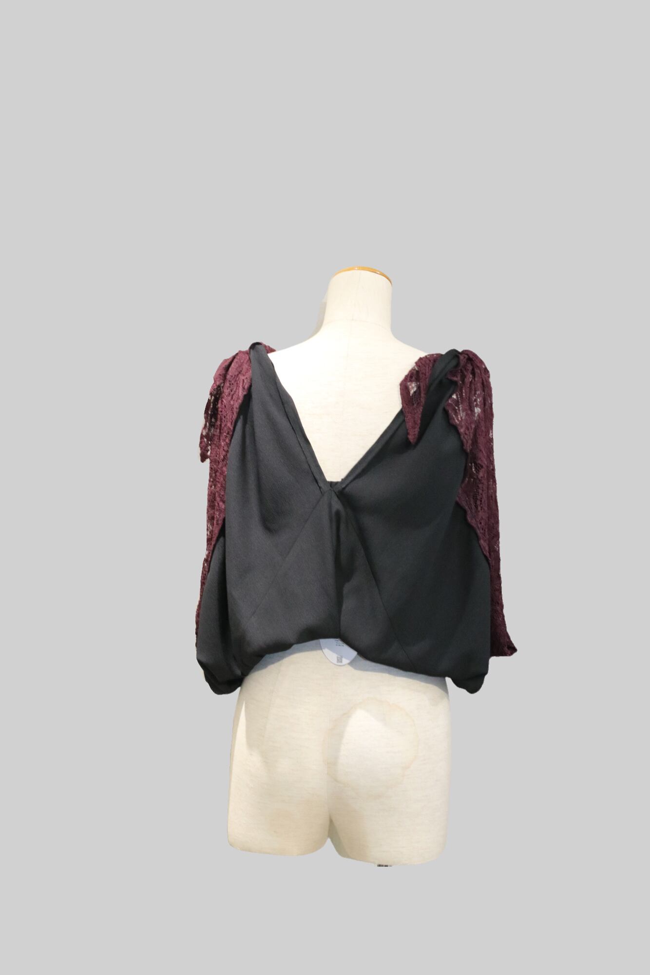 24AW】FUMIE=TANAKA 2way satin lacey (BLACK) F24A-29 | IAAAM ONLINE