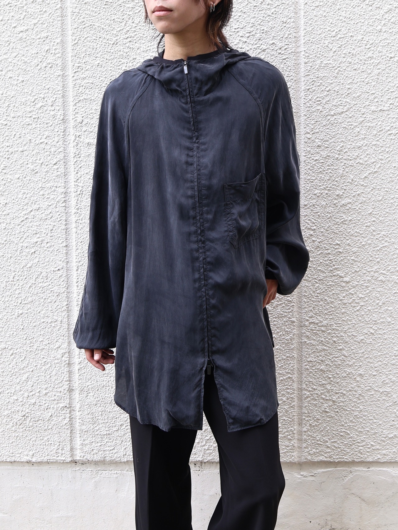 【y-3】raglan cupro hoodie