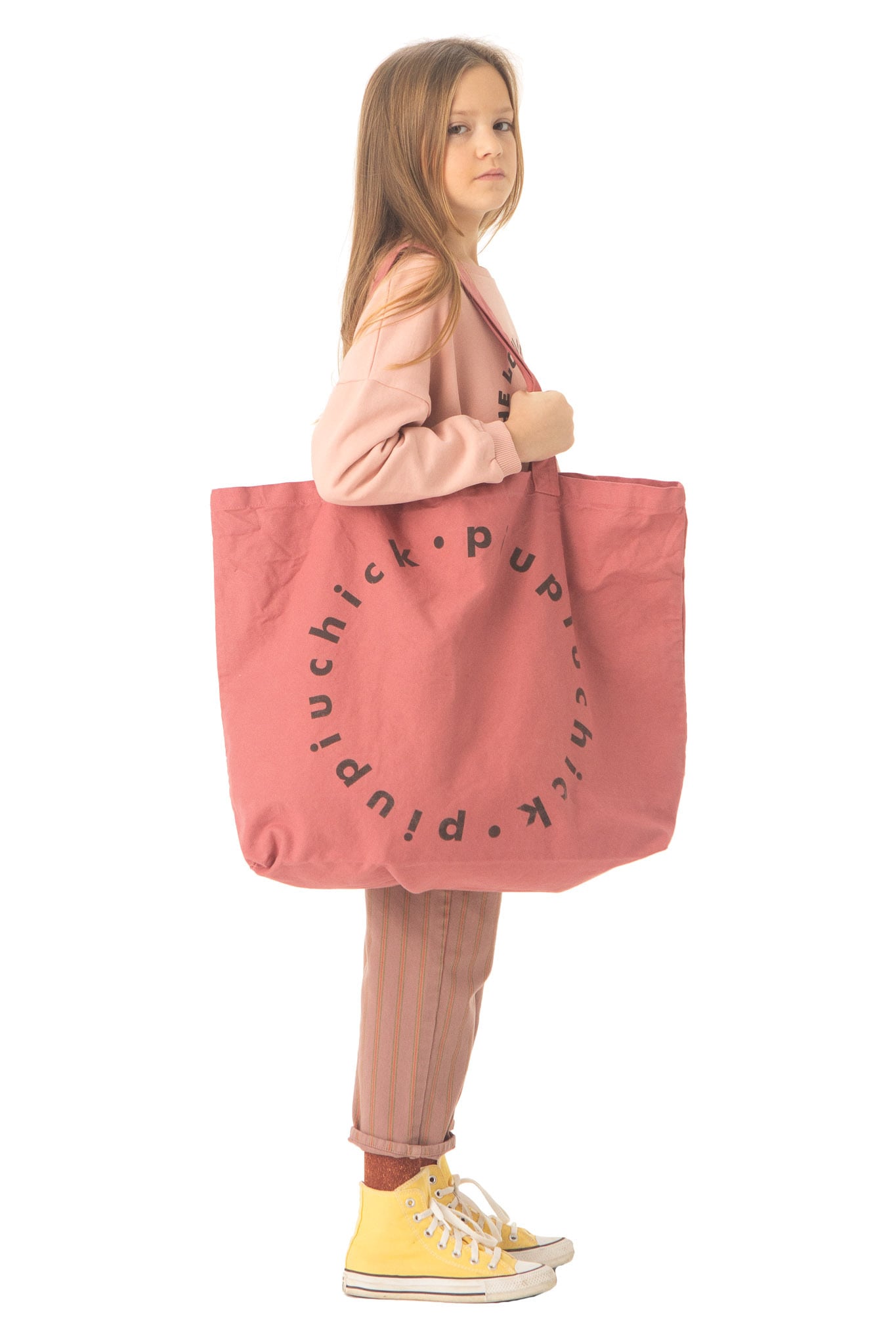 残り1点/piupiuchick AW22 / XL logo bag 【Pomegranate】 | HAKONIWA