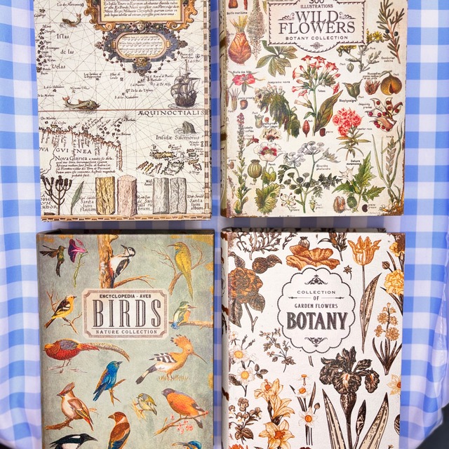 アンティークルックエンプティブックボックス