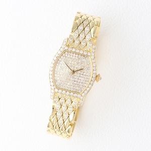 カルティエ トーチュ YG 純正ダイヤモンド ブレス 手巻き