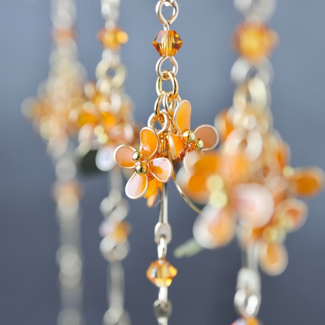 しだれ花 ―金木犀― | ピアス / イヤリング