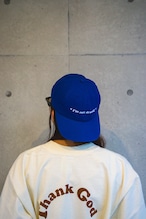 〈TGIF〉 " I'm not drunk! " EMBROIDERY CAP - BLUE