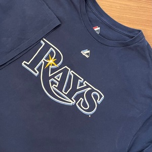 【majestic】MLB RAYS Tシャツ レイズ 背番号3 ロンゴリア ナンバリング XL ビッグサイズ US古着 アメリカ古着