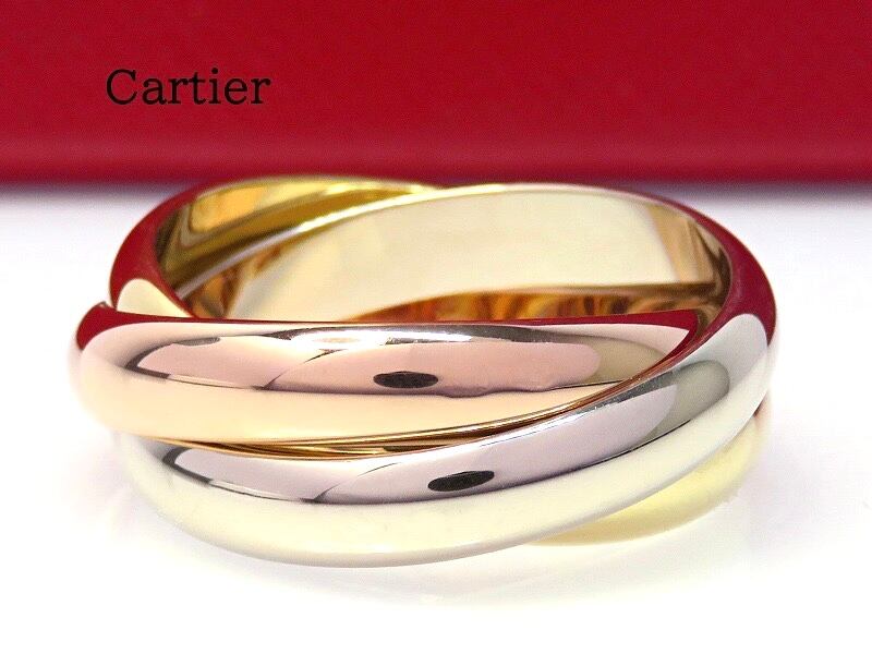 Cartier カルティエ 750スリーカラー トリニティリング #55 | ＫＡＲＵＭＡ