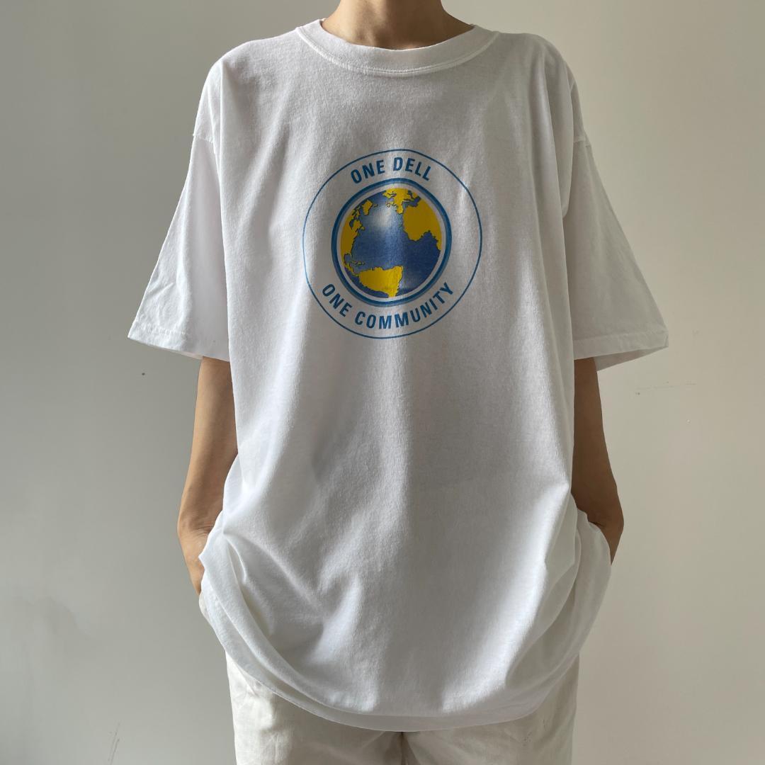 GF642 00s Tシャツ DELL デル アメリカ IT 企業 PC 白T | ビンテージ