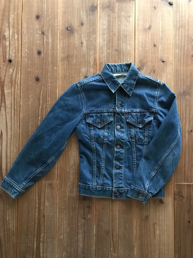 60's　Levi's　70505 BIG-E　デニムJKT　良色落ち　実寸(34位)