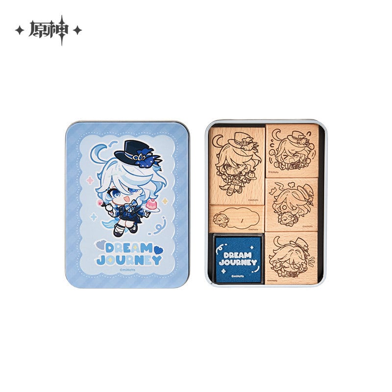 原神 星稚夢旅シリーズ スタンプセット フリーナ コロンビーナ 鍾離