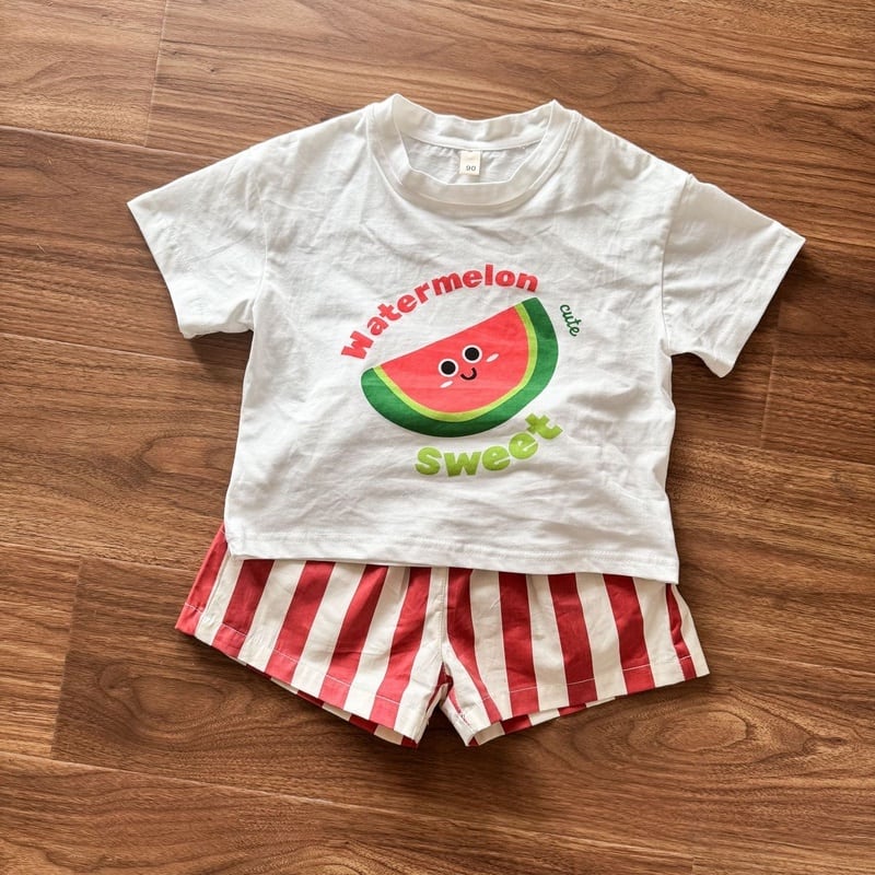 BABY&KID】フルーツシャツ＆ストライプパンツ | Betty