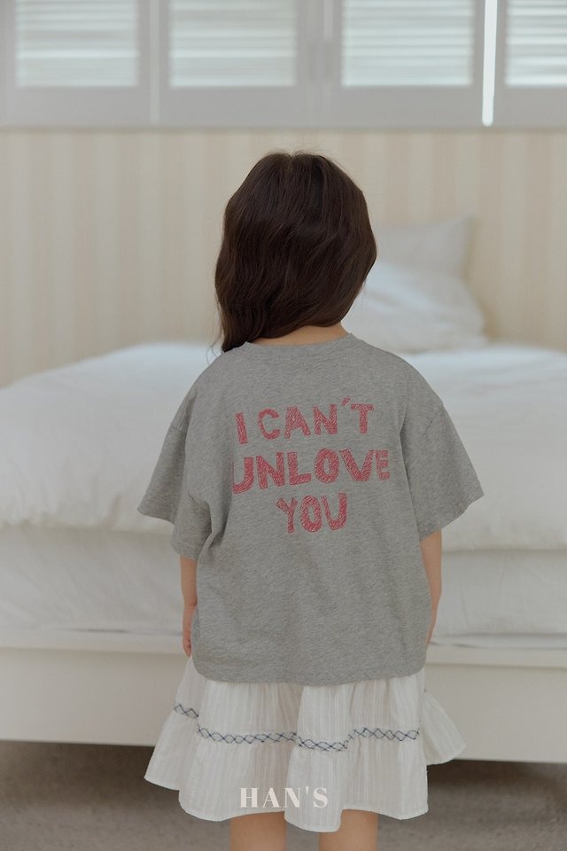 【取寄】hans|back love you tee|バックラブユーT|XS-JM|kids&jr|26 summer