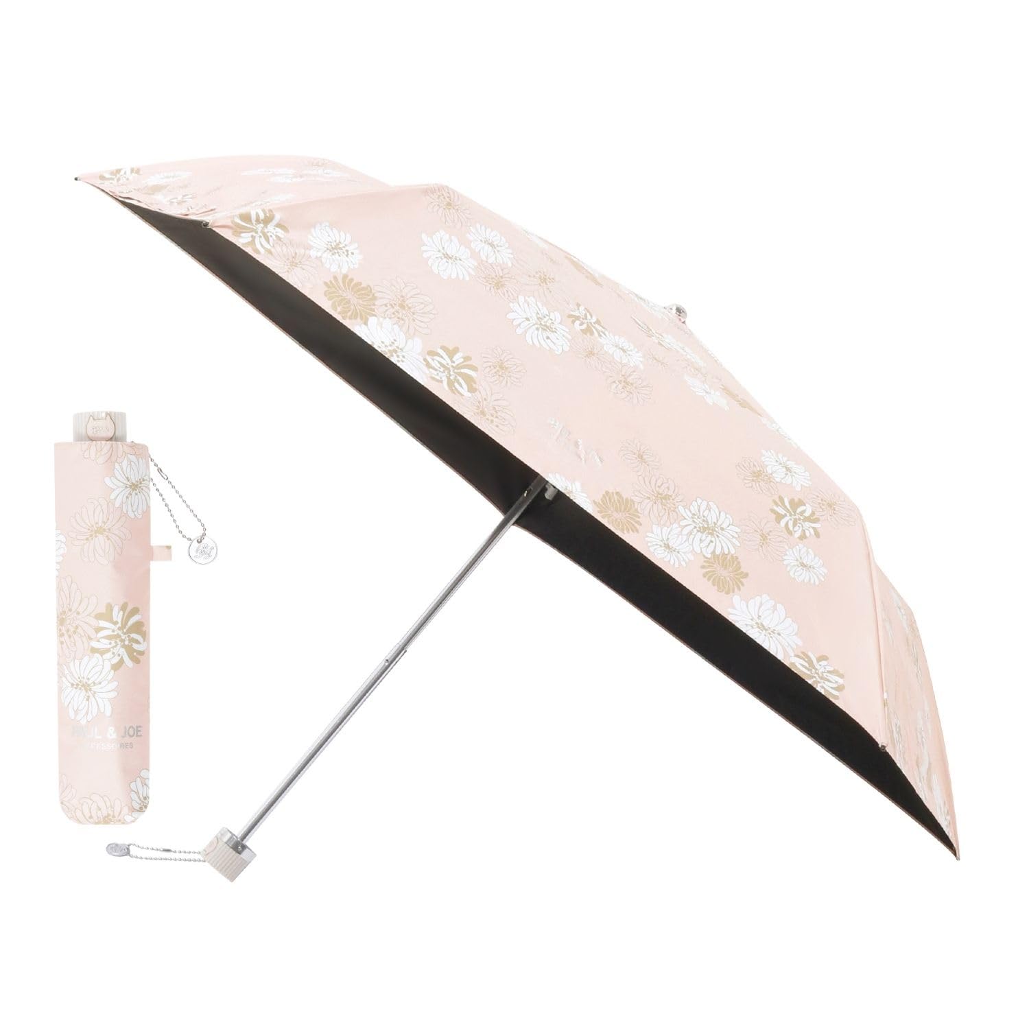 【努力特価】ムーンバット 【ポールアンドジョー】 日傘 折りたたみ傘 レディース 晴雨兼用 一級遮光 遮熱 UV クリザンテーム 22-113-12137-52 ピンク