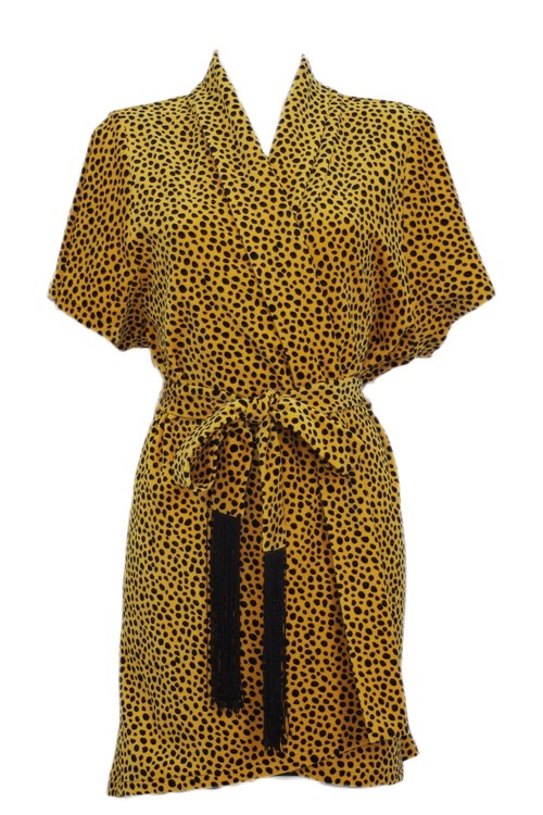 Diana Cheetah Wrap - Yellow