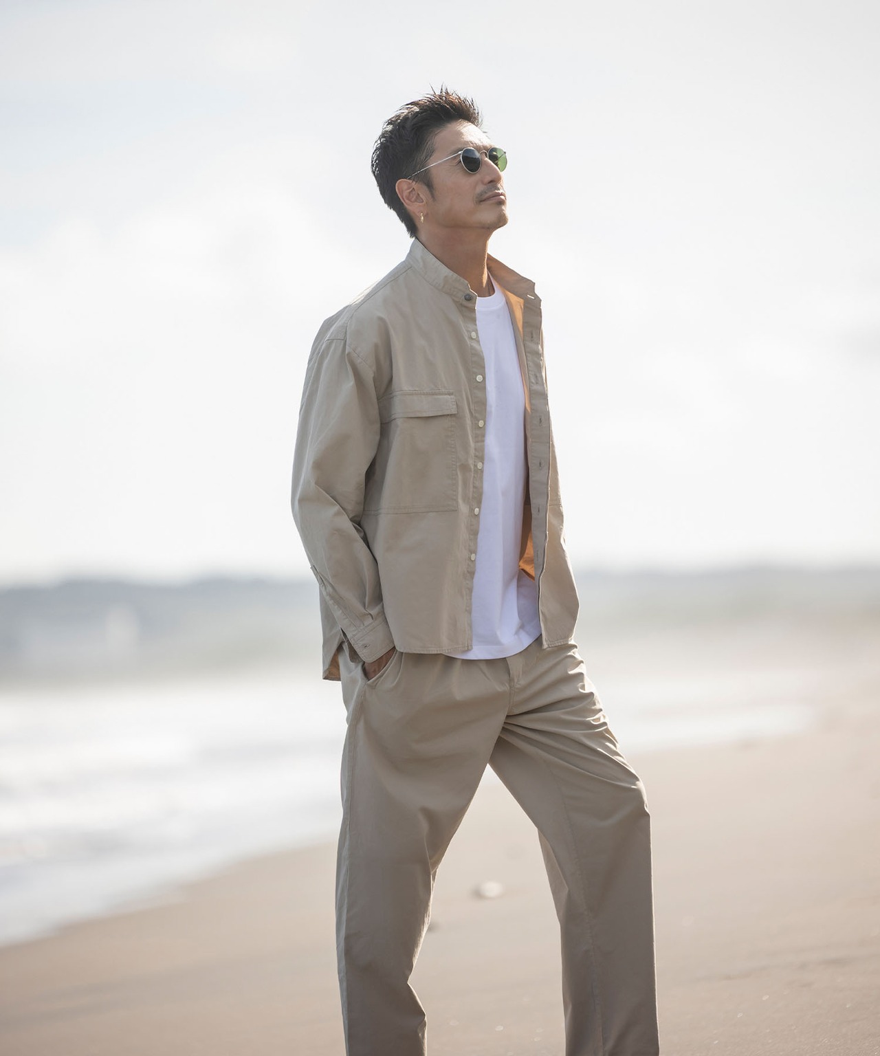 Cotton Stand Collar Shirts［HSS003］