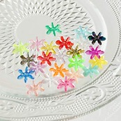 島村 フラワービーズ 200個入り デラックスDX 14mm グリーン ASH-FL14-8