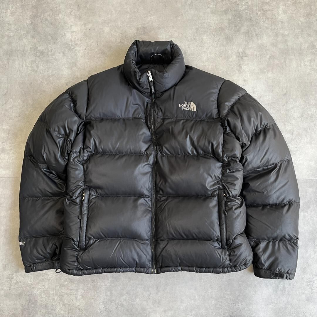 ノースフェイス ヌプシ ダウンジャケット 700 古着 XL 黒 17453