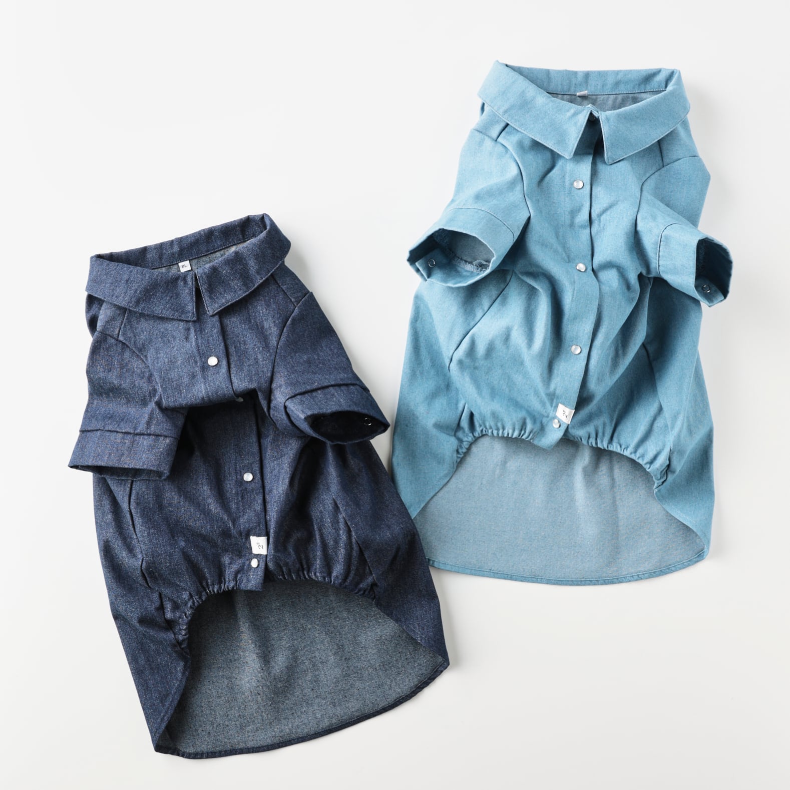 252501大型犬サイズ］デニムシャツ | 犬服ブランド 2e deuxieme cale
