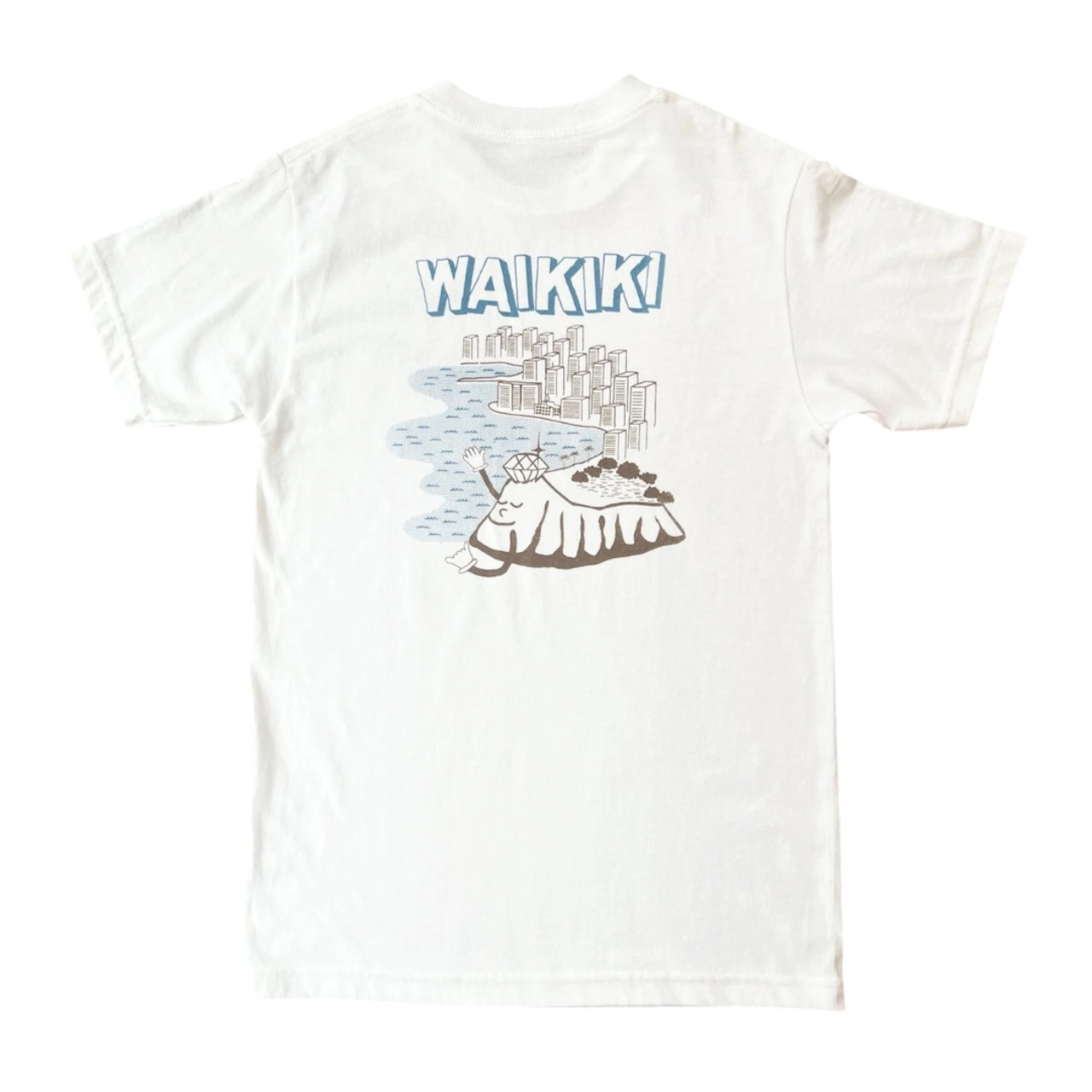 Tシャツ WAIKĪKĪ VIEW　(バックプリント) / WIMINI HAWAII ウィミニ ハワイ