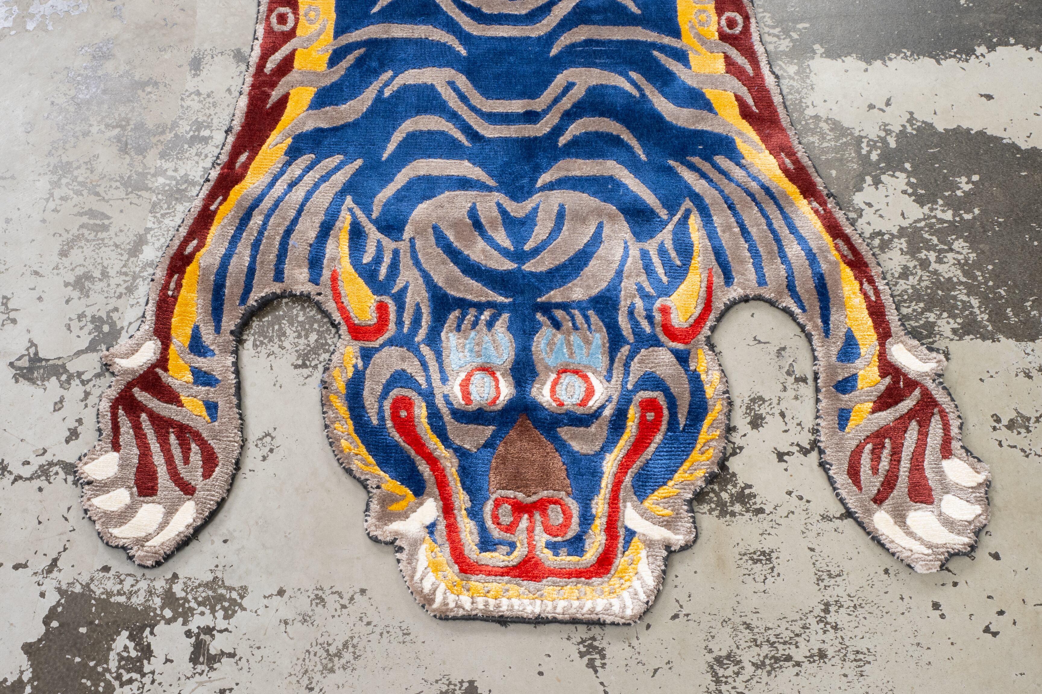 Tibetan Tiger Rug 《Mサイズ•シルク117》チベタンタイガーラグ