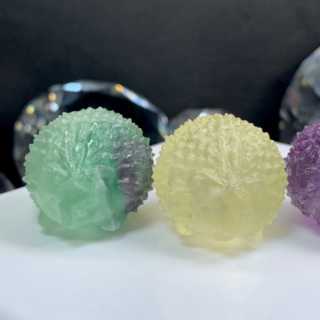 3.フローライトハリネズミさん☆家族セット