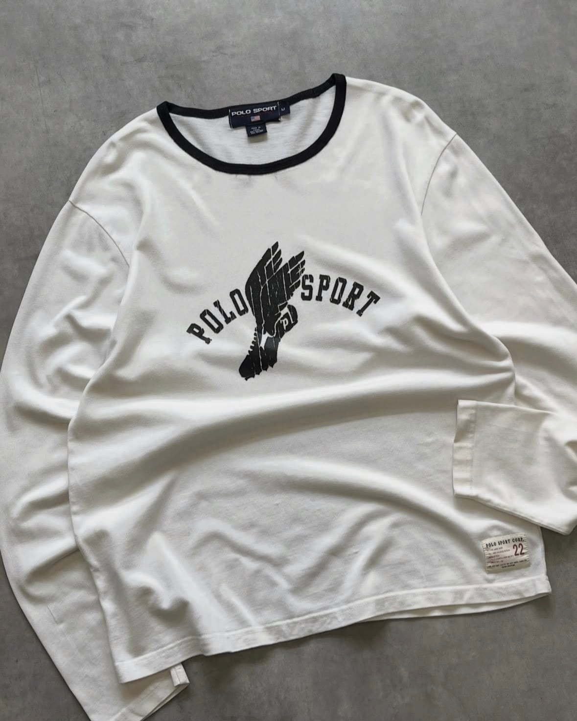 90s POLO SPORT Logo×Wingfoot L/S Athletic Tee