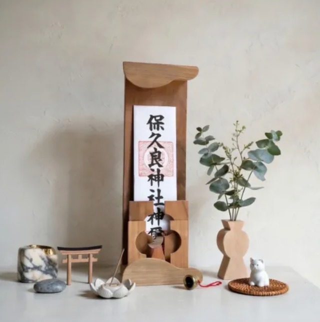さくらのお札立て　OFUDA STAND(S) 雲と太陽　光る月