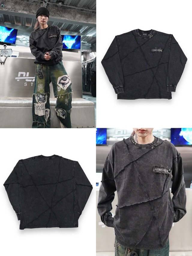 【RUPTIVEY】remake damage long Tee"影刃"