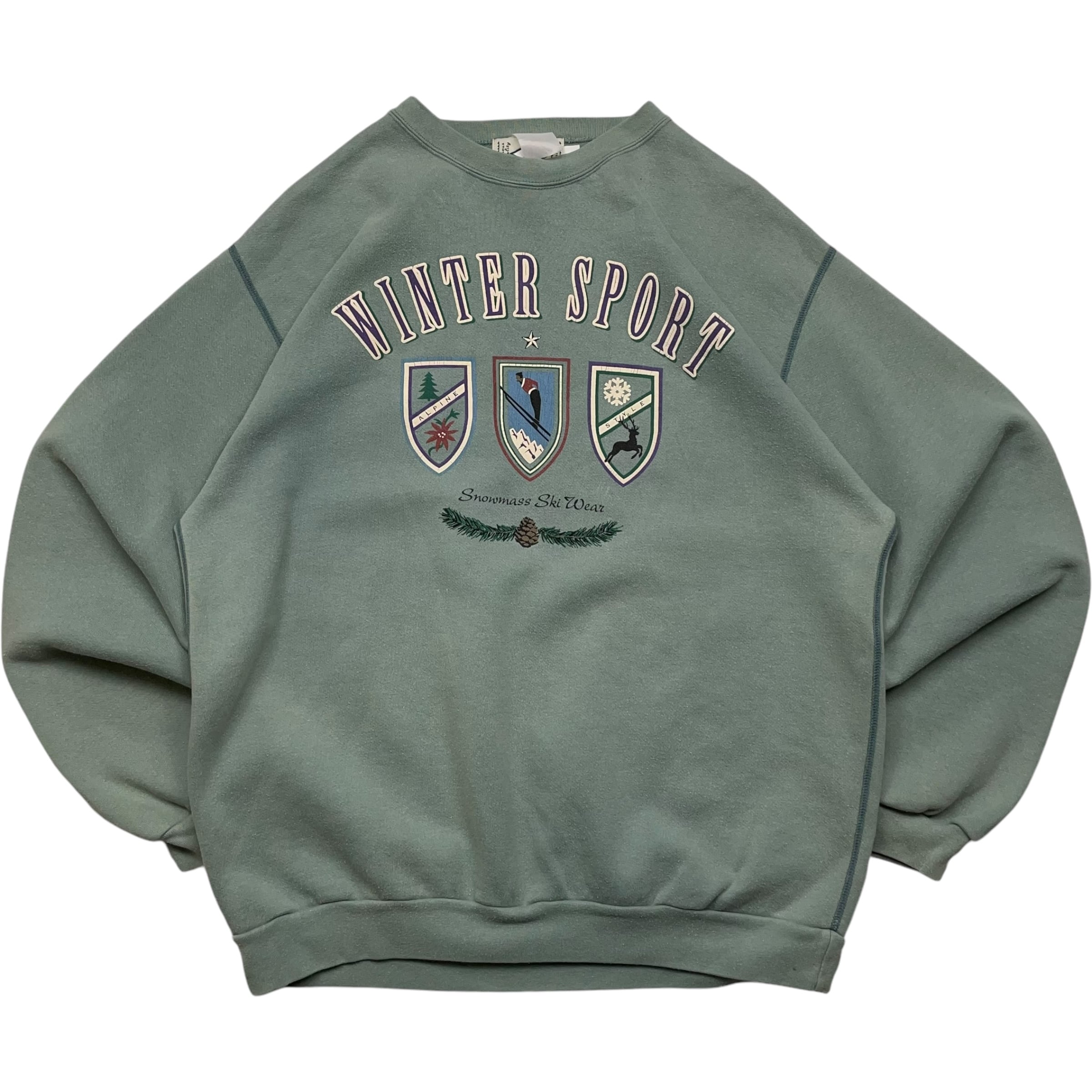 《M》SDI WINTER SPORTS デザイン スウェット エメラルド no.4635