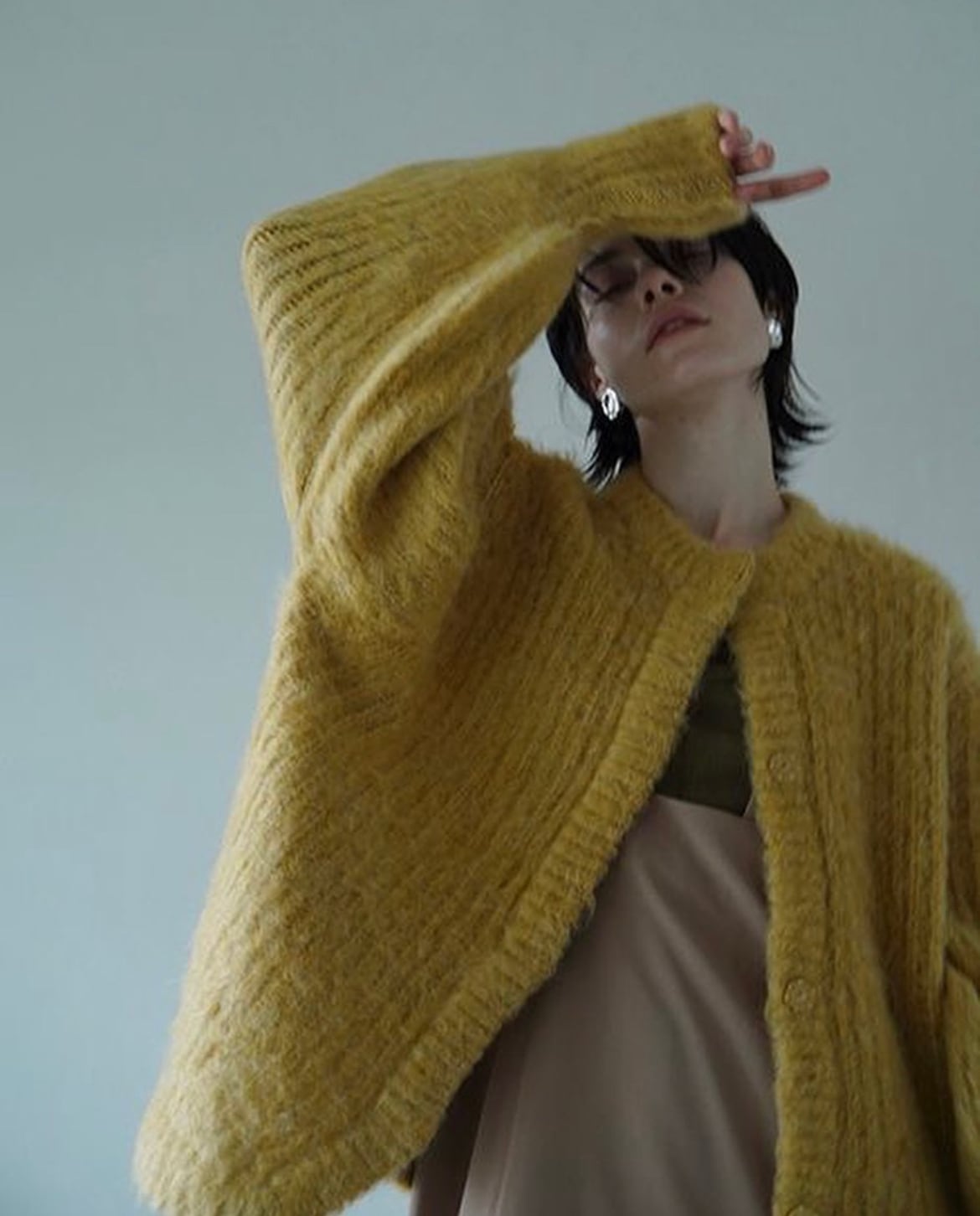 22AW】CLANE クラネ / COLOR MOHAIR SHAGGY CARDIGAN | TRENT  