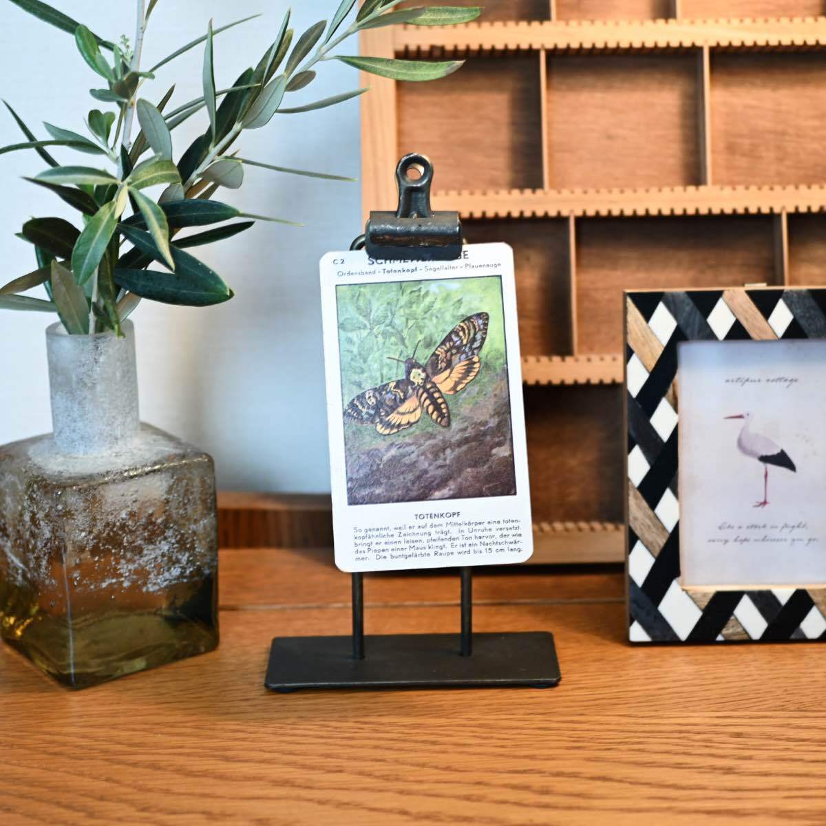 ブルドッグ クリップ スタンド|卓上 カードスタンド ヴィンテージ調 おしゃれ アンティーク風 雑貨