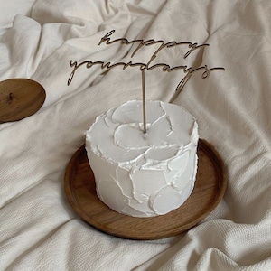 【即納】wood  cake topper