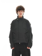 54A0 Pleated Armored Racer Jacket