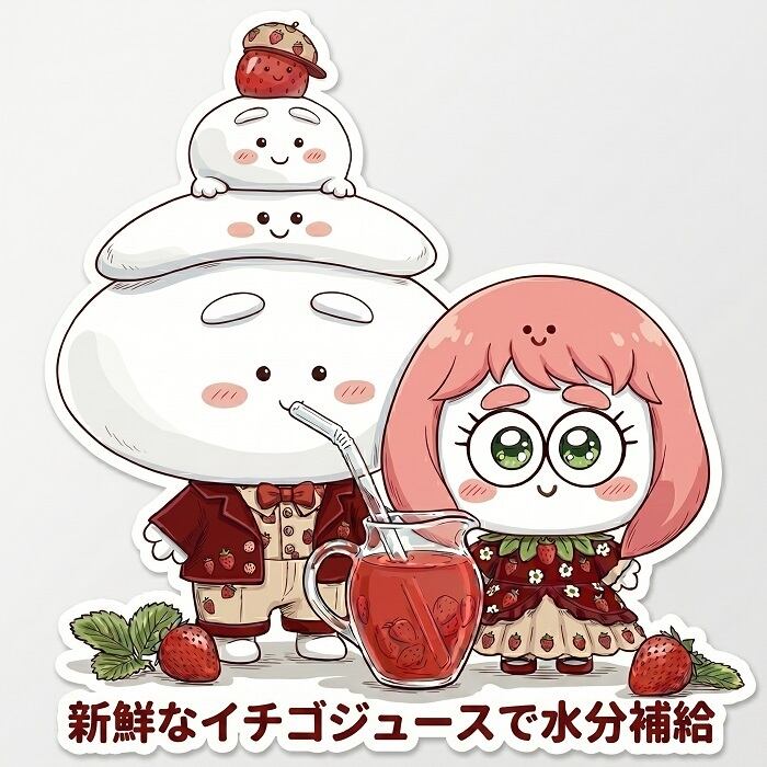 おもちさん ステッカー おもち姫 キャラクター シール グッズ 【新鮮な