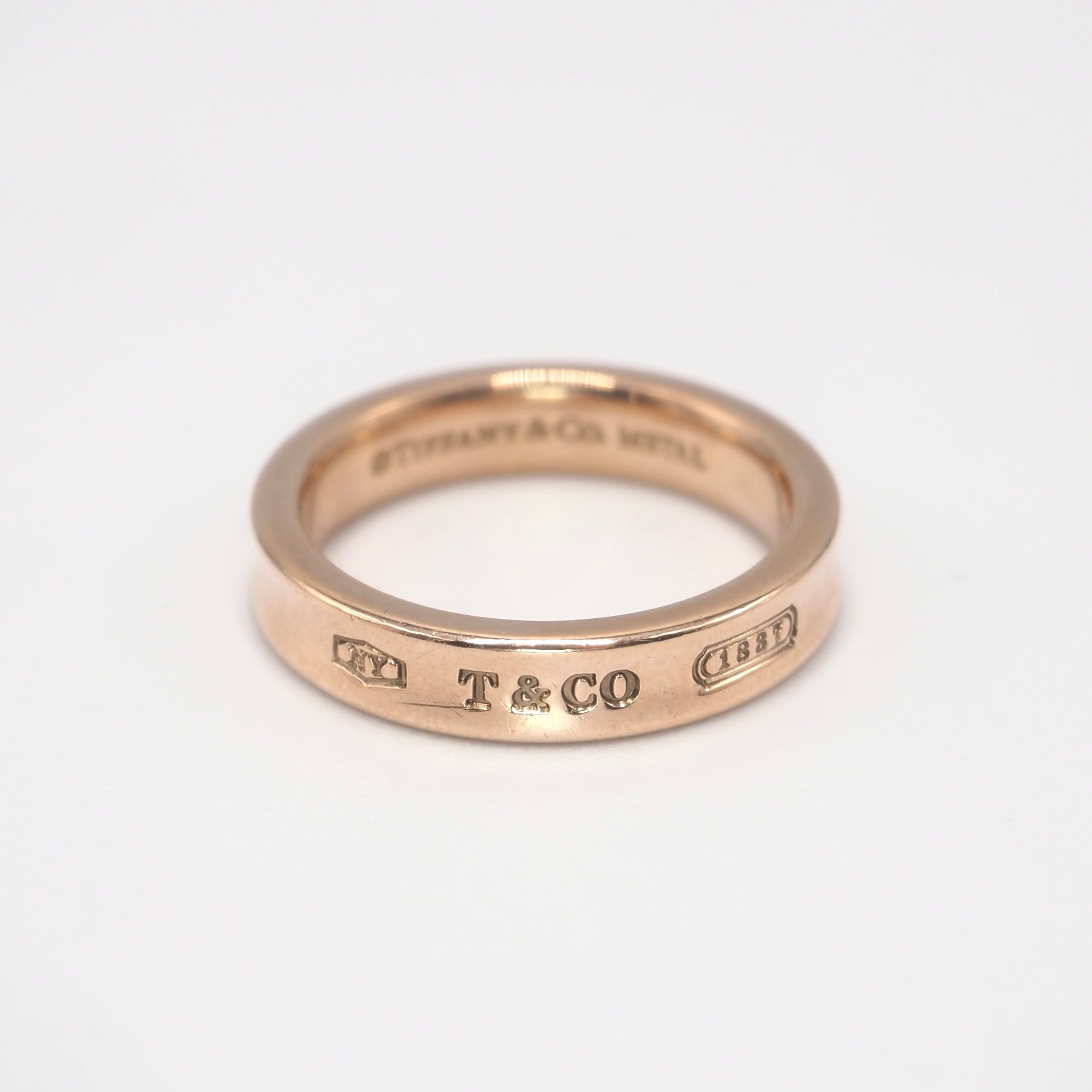 Tiffany&Co. 約10号 ナロー リング ルベドメタル ローズピンク ティファニー