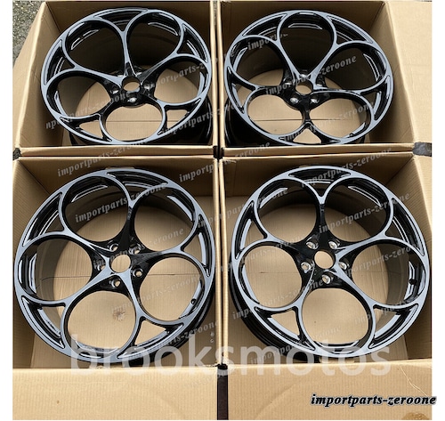 レンジローバーベラー 23 インチ グロスブラックホイール 23x10 4 個セット -BRN-11958