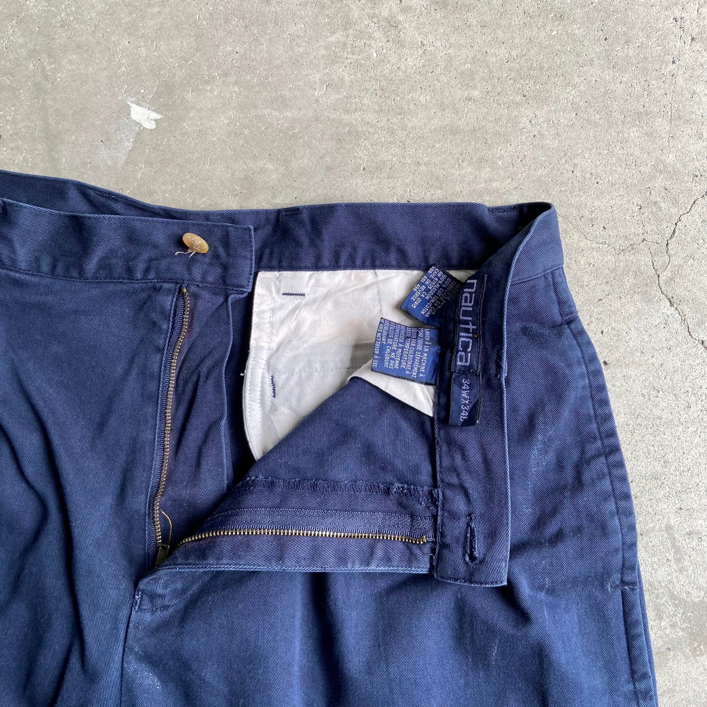 90年代 NAUTICA ノーティカ ツータック チノパンツ コットンパンツ