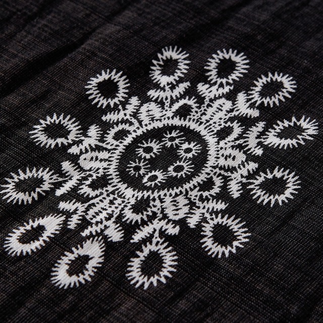 ethnic print wide-leg pants L0540