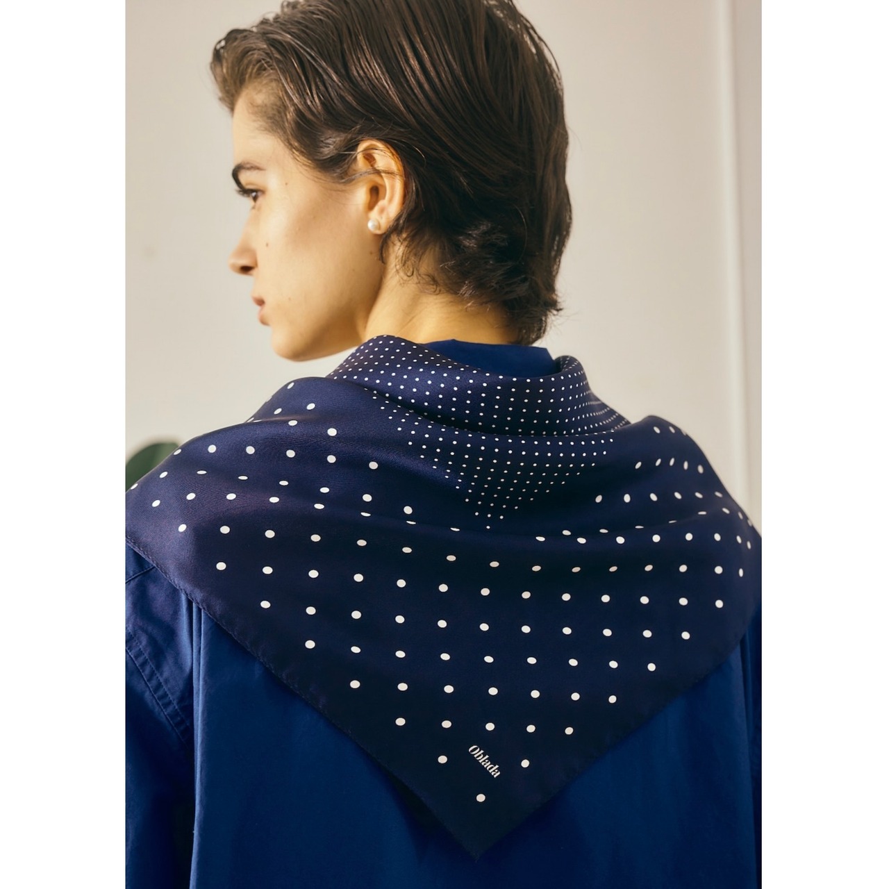 Oblada MIX DOT SILK SCARF