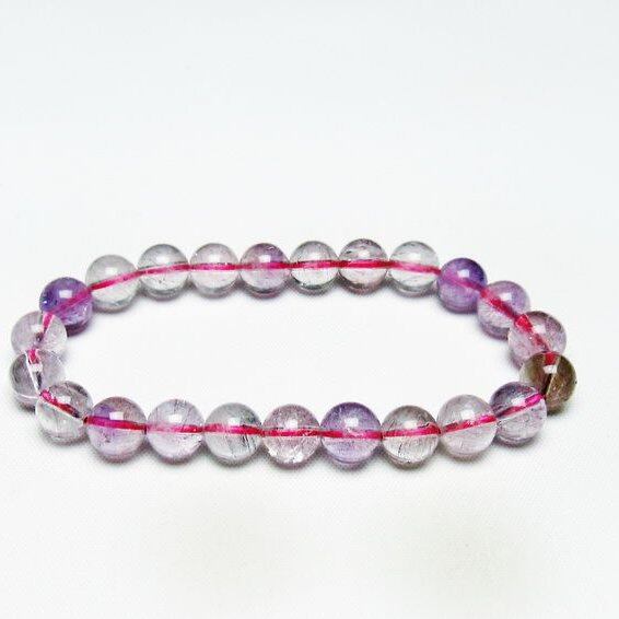 スーパーセブン ブレスレット 8mm セイクリッドセブン ブレス 一点物 メール便可 [M便 1/10] 111-43789