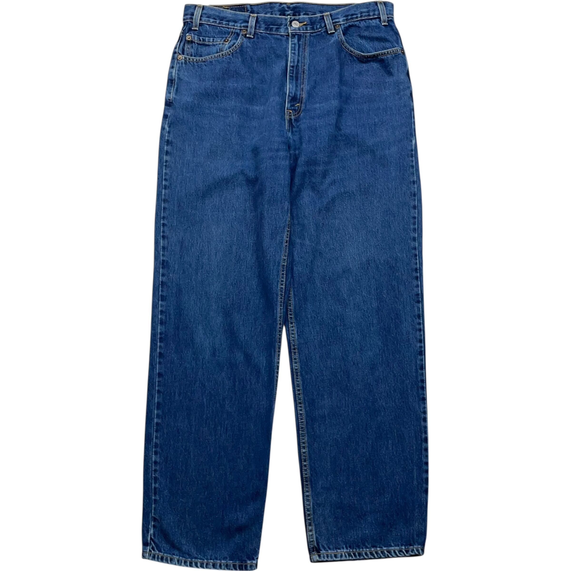 《実寸W35L31》 Levi's リーバイス デニムパンツ 濃紺 テーパード no.7764