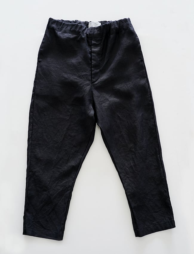 aulico : LINEN PANTS / BLACK | aulico