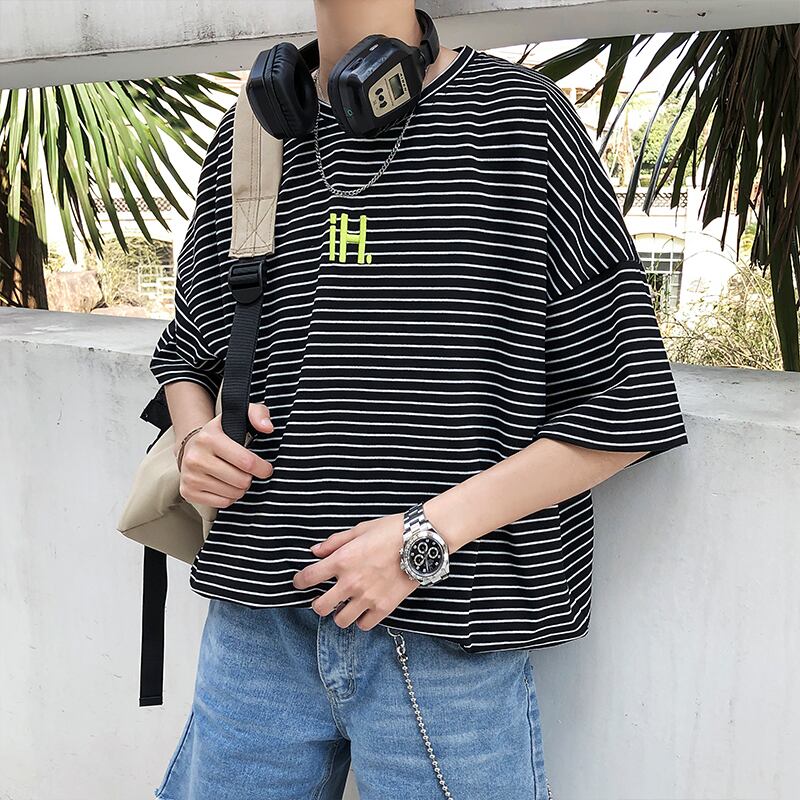 全3色 Tシャツ カットソー ボーダー プリント おしゃれ