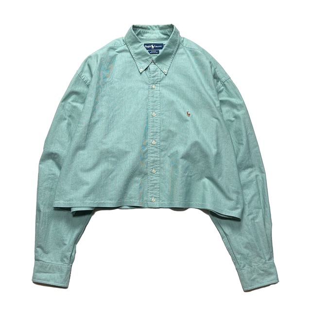 リメイク Ralph Lauren クロップドシャツ <mint>